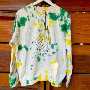NWT CLARE V / LA / medium / sweatshirt / La banane / size large MSRP $155